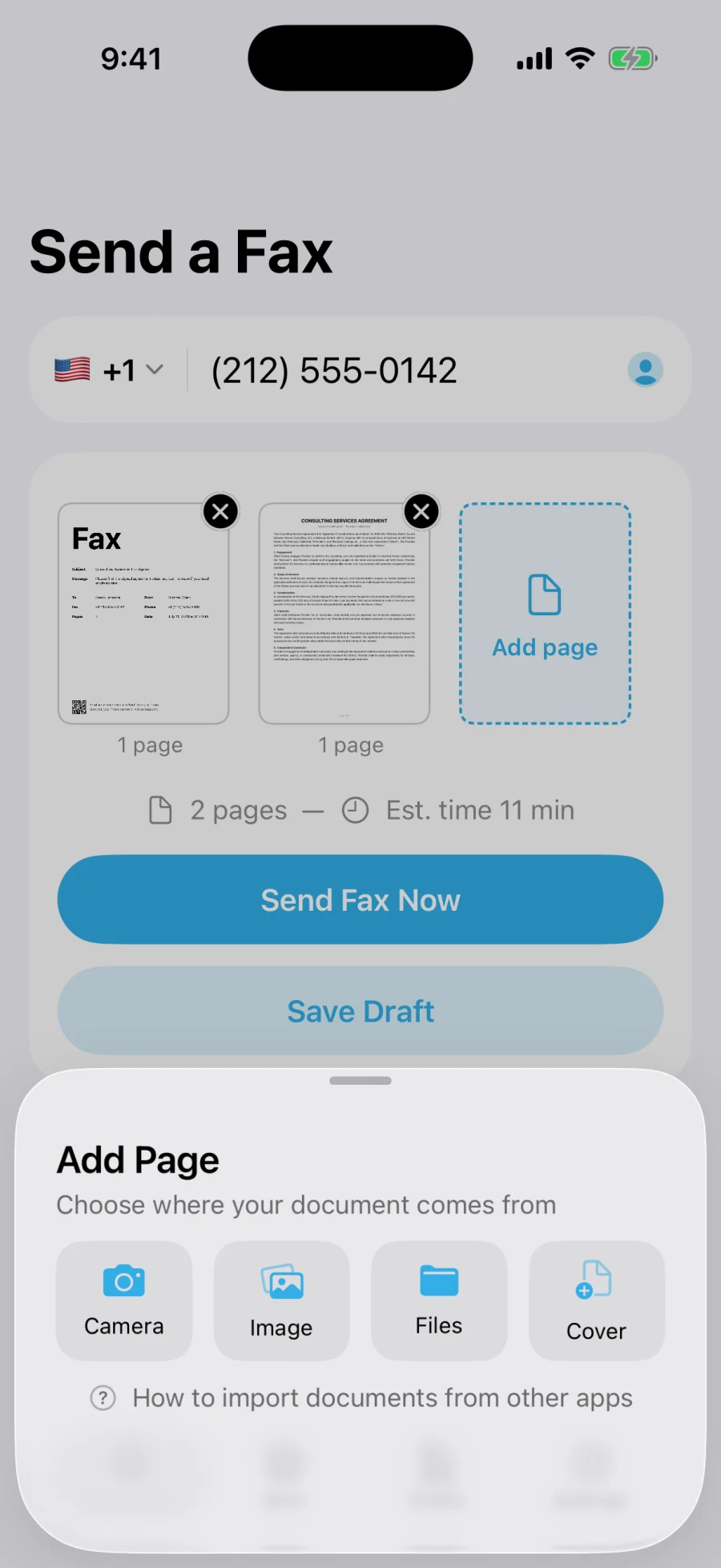 Add a document